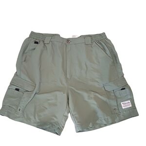 Size 42 Bimini Bay Outfitters Mens Performance Gear Shorts Green Cargo Boating